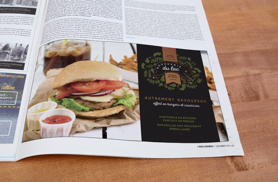 Boucherie du Lac - Publicité journal