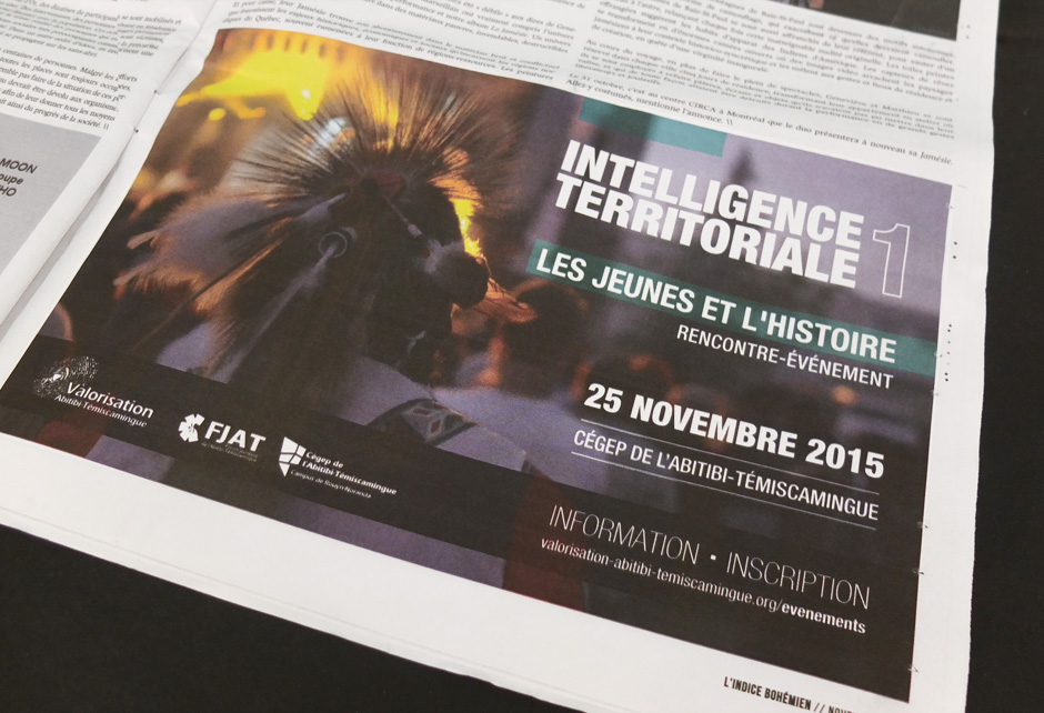Valorisation Abitibi-Témiscamingue - Intelligence territoriale - Publicité journal