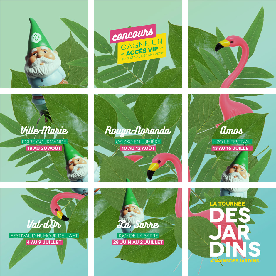 Mosaïque Instagram tournée Desjardins